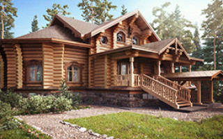Проекты деревянных домов в стиле шале из кедра