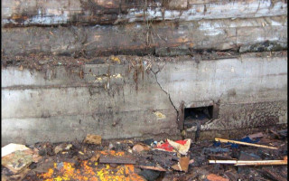 Дефекты и повреждения фундаментов и грунтовых оснований